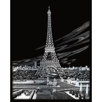 Kratzbild "Eiffelturm" von Silber