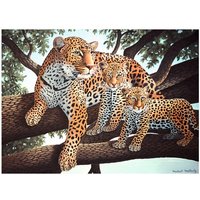 Malen nach Zahlen "Leoparden" von Multi