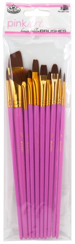 Royal & Langnickel PA-SET102 - Pink Art Set, mit Naturhaarpinseln 10-teilig von Royal & Langnickel