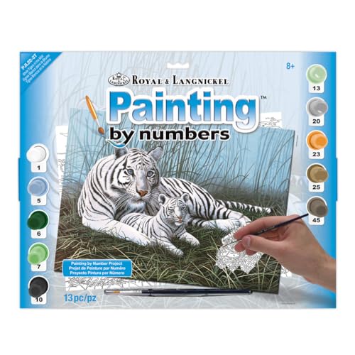 Royal & Langnickel PJL22 - Malen nach Zahlen Din A3, weiße Tiger im Nebel Royal & Langnickel PJL22 - Malen nach Zahlen Din A3, weiße Tiger im Nebel von Royal & Langnickel