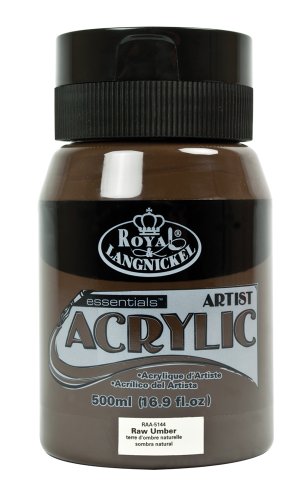Royal & Langnickel RAA-5144 - Essentials 500 ml Acrylfarbe, ungebrannte umbra von Royal Langnickel
