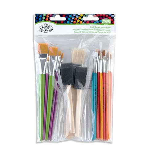 Royal & Langnickel RART-17 - 25-teiliges preisgünstiges Pinselset, Craft Brush Value Pack Royal & Langnickel RART-17 - 25-teiliges preisgünstiges Pinselset, Craft Brush Value Pack von Royal & Langnickel