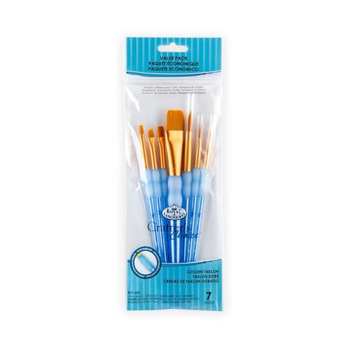 Royal & Langnickel RCC 402 - Crafters Choice, Gold Taklon 7-teiliges Pinsel Set gemischt Royal & Langnickel RCC 402 - Crafters Choice, Gold Taklon 7-teiliges Pinsel Set gemischt von Royal & Langnickel