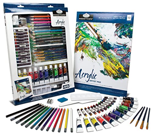Royal & Langnickel RD854 - Essentials Acrylfarben Art Set von Royal Langnickel