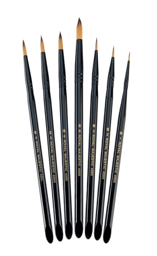 Royal & Langnickel RMAJ-ROUND - Majestic 7-teiliges Rund-Pinsel Set Premium Royal & Langnickel RMAJ-ROUND - Majestic 7-teiliges Rund-Pinsel Set Premium von Royal & Langnickel