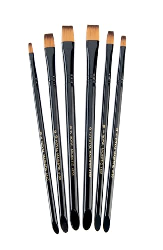 Royal & Langnickel RMAJ-SHADER - Majestic 6-teiliges Flach-Pinsel Set Premium Royal & Langnickel RMAJ-SHADER - Majestic 6-teiliges Flach-Pinsel Set Premium von Royal & Langnickel