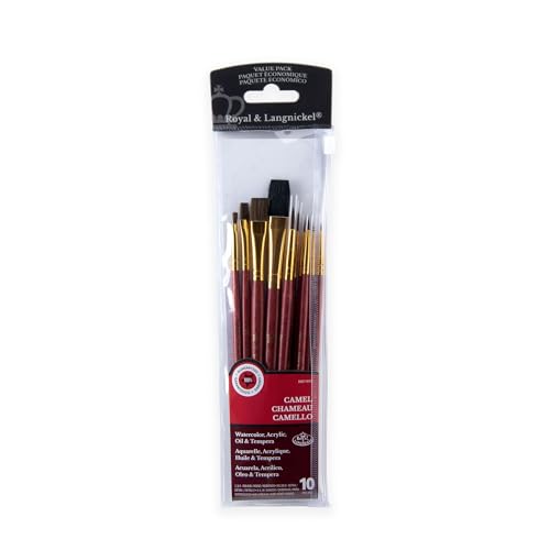 Royal & Langnickel RSET-9153 - 10-teiliges Pinsel Set gemischt aus Marder/Kamelhaar Royal & Langnickel RSET-9153 - 10-teiliges Pinsel Set gemischt aus Marder/Kamelhaar von Royal & Langnickel