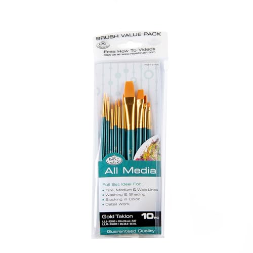 Royal & Langnickel RSET-9155 - Gold Taklon 10-teiliges Pinsel Set gemischt Royal & Langnickel RSET-9155 - Gold Taklon 10-teiliges Pinsel Set gemischt von Royal & Langnickel
