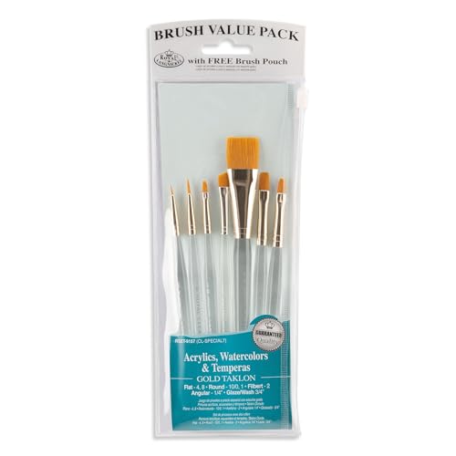 Royal & Langnickel RSET-9157 - Gold Taklon 7-teiliges Pinsel Set gemischt Royal & Langnickel RSET-9157 - Gold Taklon 7-teiliges Pinsel Set gemischt von Royal & Langnickel