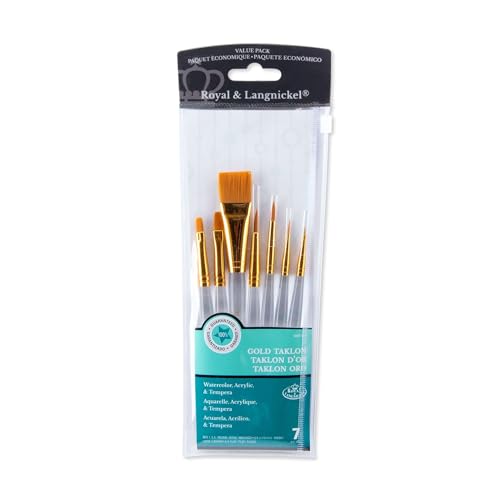 Royal & Langnickel RSET-9170 - Golden Taklon 7-teiliges Pinsel Set gemischt Royal & Langnickel RSET-9170 - Golden Taklon 7-teiliges Pinsel Set gemischt von Royal & Langnickel