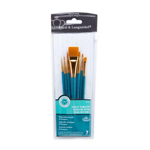 Royal & Langnickel RSET-9184 - Gold Taklon 7-teiliges Pinsel Set gemischt Royal & Langnickel RSET-9184 - Gold Taklon 7-teiliges Pinsel Set gemischt von Royal & Langnickel