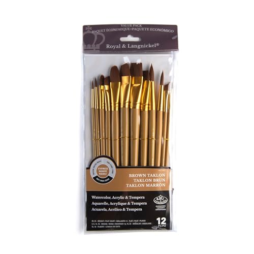 Royal & Langnickel RSET-9303 - Soft Black Taklon 12-teiliges Pinsel Set gemischt Royal & Langnickel RSET-9303 - Soft Black Taklon 12-teiliges Pinsel Set gemischt von Royal & Langnickel