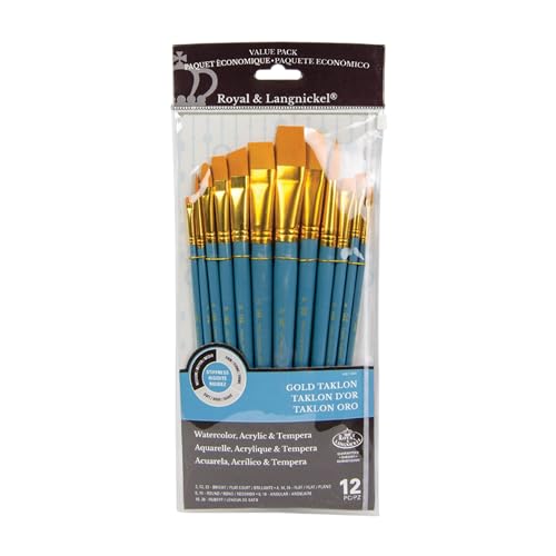 Royal & Langnickel RSET-9305 - Medium Gold Taklon 12-teiliges Pinsel Set gemischt Royal & Langnickel RSET-9305 - Medium Gold Taklon 12-teiliges Pinsel Set gemischt von Royal & Langnickel