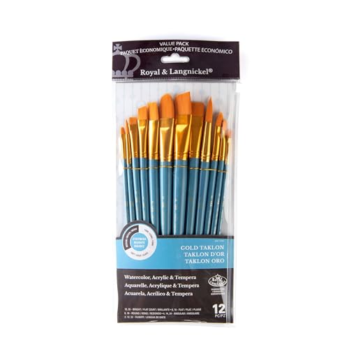 Royal & Langnickel RSET-9306 - Medium Gold Taklon 12-teiliges Pinsel Set gemischt Royal & Langnickel RSET-9306 - Medium Gold Taklon 12-teiliges Pinsel Set gemischt von Royal & Langnickel