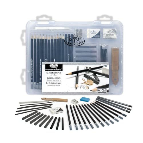 Royal & Langnickel RSET-ART3105 - Essentials Clear View, Small Kassette mit Sketch Art Set von Royal & Langnickel