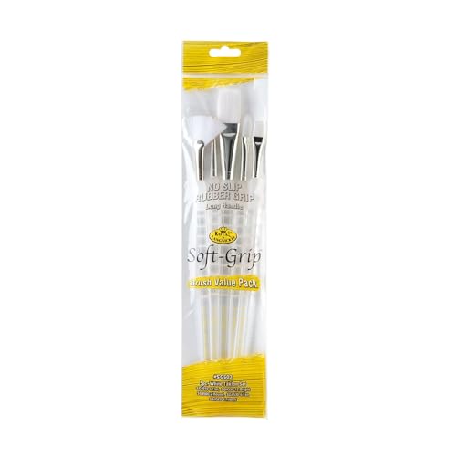 Royal & Langnickel SG-502 - Soft Grip mit langem Griff - 5-teiliges Pinsel Set gemischt / weißesTaklon Royal & Langnickel SG-502 - Soft Grip mit langem Griff - 5-teiliges Pinsel Set gemischt / weißesTaklon von Royal & Langnickel