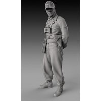 German tanker with arms backward - WWII German tanker with arms backward - WWII von Royal Model