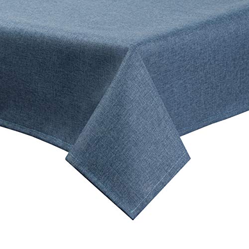 Tischdecke Leinen Optik mit Fleckschutz abwaschbar eckig rund oval Garten, oval 160x220 cm, Dunkelblau - 5506 Tischdecke Leinen Optik mit Fleckschutz abwaschbar eckig rund oval Garten, oval 160x220 cm, Dunkelblau - 5506 von Royal Schneider