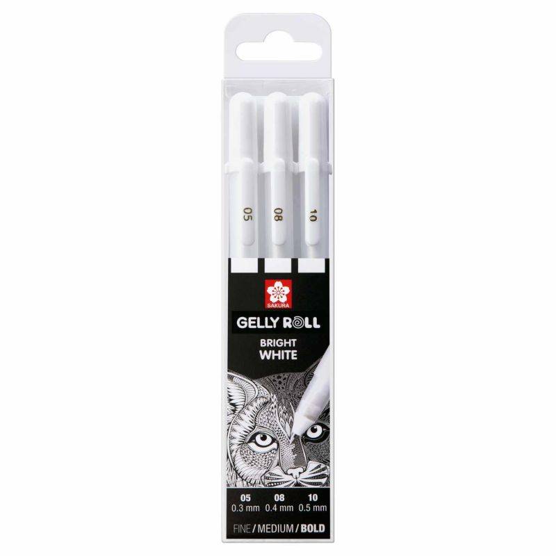 Gelly Roll Gelstifte Basic-Set Bright White von Sakura