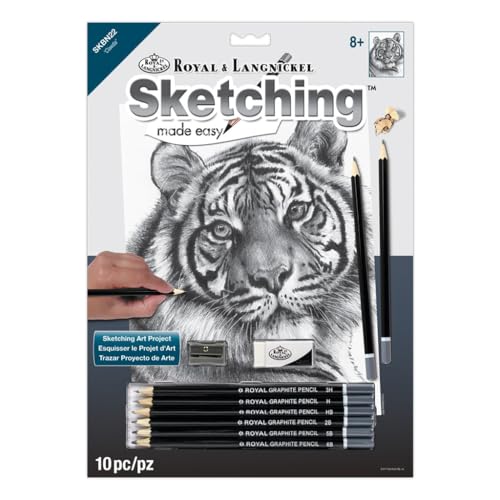 ROYAL BRUSH MANUFACTURING Sketch Made Easy Kit Clawdia, Schwarz, Einheitsgröße von Royal & Langnickel
