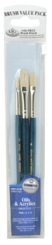 Royal and Langnickel Zip N' Close Borsten, flach, 3-teiliges Pinsel-Set, Größen 2, 4, 6 Royal and Langnickel Zip N' Close Borsten, flach, 3-teiliges Pinsel-Set, Größen 2, 4, 6 von Royal & Langnickel