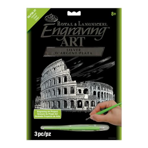 Royal & Langnickel A4 "Coliseum Gravur Art" vorgedruckt Board – Silber Royal & Langnickel A4 "Coliseum Gravur Art" vorgedruckt Board – Silber von Royal & Langnickel