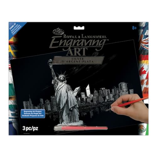 Royal & Langnickel FAM-6 - Engraving Art/Kratzbilder, DIN A3, Freiheitsstatue, silber Royal & Langnickel FAM-6 - Engraving Art/Kratzbilder, DIN A3, Freiheitsstatue, silber von Royal & Langnickel