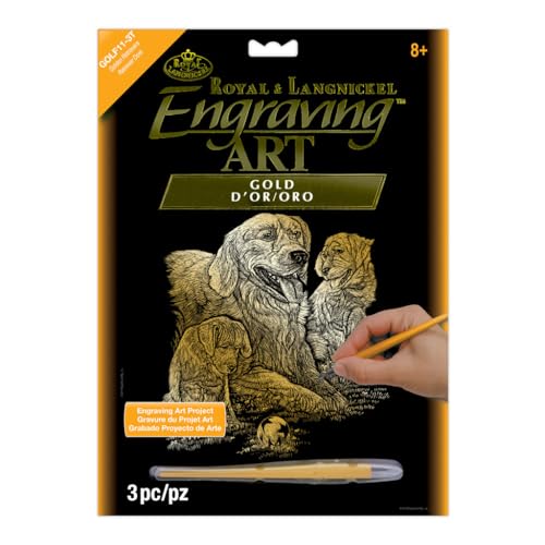 Royal & Langnickel GOLF11 Kratzbilder/Engraving Art-Golden Retriever, standart von Royal & Langnickel