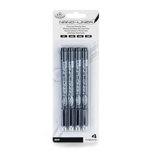 Royal & Langnickel Nano-Liner Feinlinige Fasermaler 4 Stück schwarz Royal & Langnickel Nano-Liner Feinlinige Fasermaler 4 Stück schwarz von Royal & Langnickel