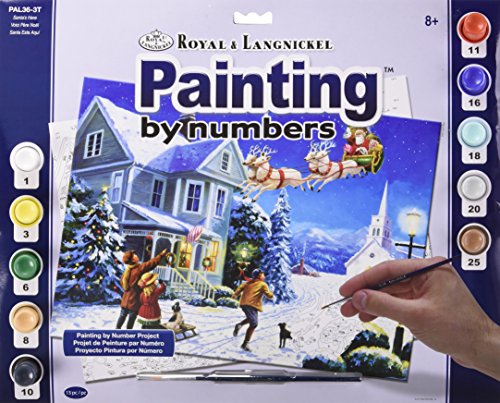 Royal & Langnickel Paint by Number - Juego de pintura (27,9 x 38,1 cm), diseño navideño von Royal & Langnickel
