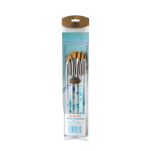Royal & Langnickel RAQUA-SHADER - Aqualon 6-teiliges Flach-Pinsel Set Royal & Langnickel RAQUA-SHADER - Aqualon 6-teiliges Flach-Pinsel Set von Royal & Langnickel