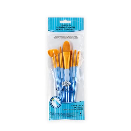 Royal & Langnickel RCC 405 - Crafters Choice, Golden Taklon Oval 7-teiliges Pinsel Set gemischt Royal & Langnickel RCC 405 - Crafters Choice, Golden Taklon Oval 7-teiliges Pinsel Set gemischt von Royal & Langnickel