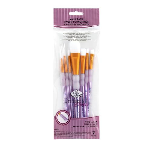 Royal & Langnickel RCC 406 - Crafters Choice, White Taklon Oval 7-teiliges Pinsel Set gemischt Royal & Langnickel RCC 406 - Crafters Choice, White Taklon Oval 7-teiliges Pinsel Set gemischt von Royal & Langnickel