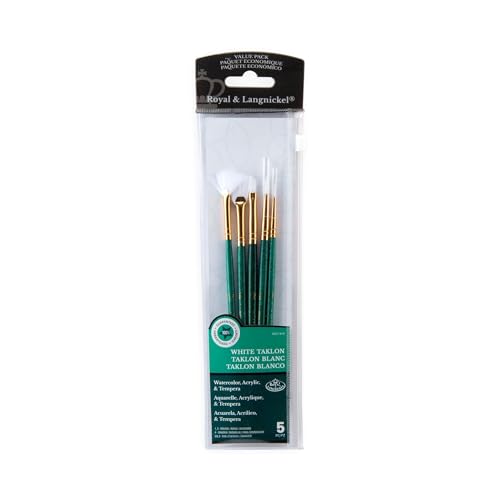 Royal & Langnickel RSET-9141 - White Taklon 5-teiliges Pinsel Set gemischt Royal & Langnickel RSET-9141 - White Taklon 5-teiliges Pinsel Set gemischt von Royal & Langnickel