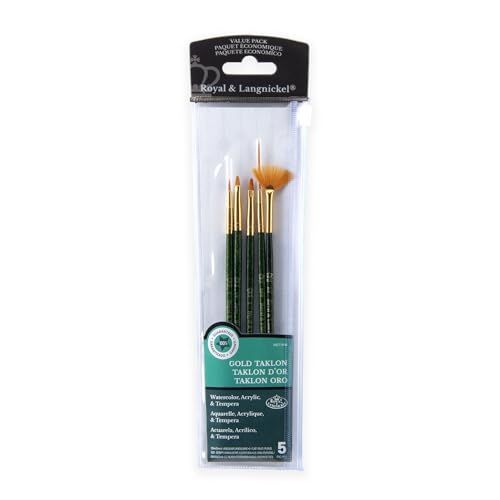 Royal & Langnickel RSET-9146 - Gold Taklon 5-teiliges Pinsel Set gemischt Royal & Langnickel RSET-9146 - Gold Taklon 5-teiliges Pinsel Set gemischt von Royal & Langnickel