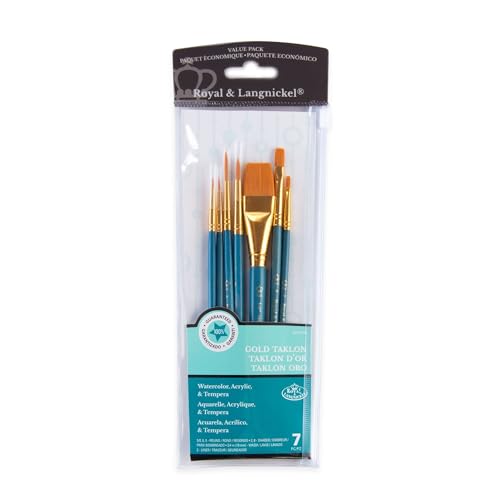 Royal & Langnickel RSET-9183 - Gold Taklon 7-teiliges Pinsel Set gemischt Royal & Langnickel RSET-9183 - Gold Taklon 7-teiliges Pinsel Set gemischt von Royal & Langnickel