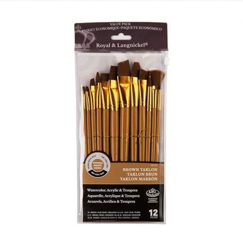 Royal & Langnickel RSET-9304 - Soft Black Taklon 12-teiliges Pinsel Set gemischt Royal & Langnickel RSET-9304 - Soft Black Taklon 12-teiliges Pinsel Set gemischt von Royal & Langnickel