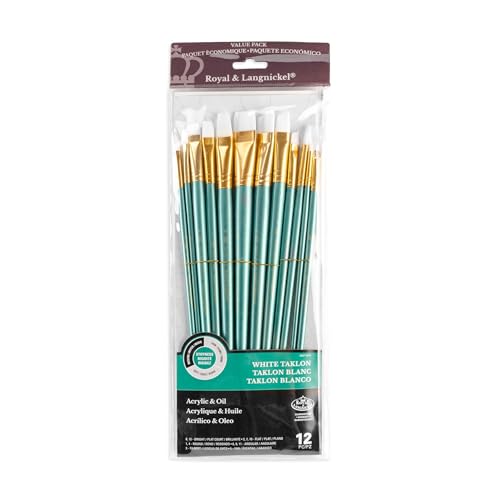 Royal & Langnickel RSET-9316 - Medium White Taklon 12-teiliges Pinsel Set gemischt mit langem Griff Royal & Langnickel RSET-9316 - Medium White Taklon 12-teiliges Pinsel Set gemischt mit langem Griff von Royal & Langnickel