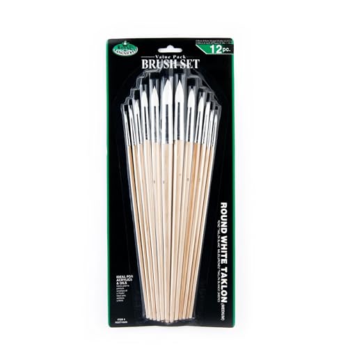 Royal & Langnickel RSET-9606 - White Taklon 12-teiliges Rundpinsel Set mit langem Griff Royal & Langnickel RSET-9606 - White Taklon 12-teiliges Rundpinsel Set mit langem Griff von Royal & Langnickel