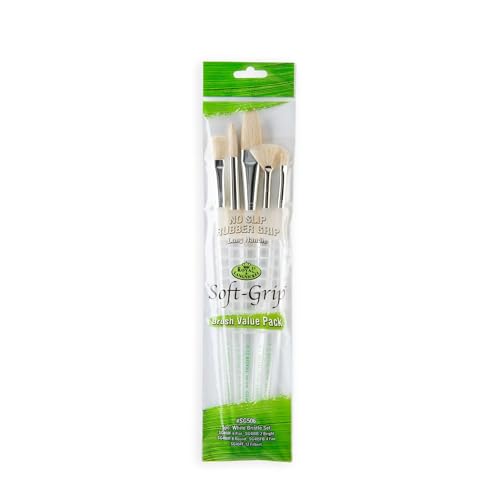 Royal & Langnickel SG-506 - Soft Grip mit langem Griff - 5-teiliges Pinsel Set gemischt / weiße Borste Royal & Langnickel SG-506 - Soft Grip mit langem Griff - 5-teiliges Pinsel Set gemischt / weiße Borste von Royal & Langnickel