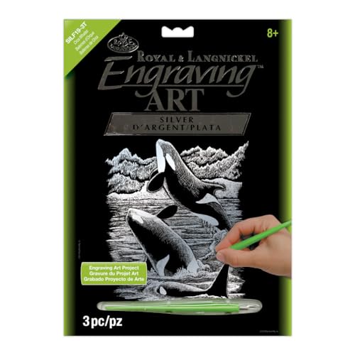 Royal & Langnickel SILF19 - Engraving Art/Kratzbilder, DIN A4, Orkas, silber Royal & Langnickel SILF19 - Engraving Art/Kratzbilder, DIN A4, Orkas, silber von Royal & Langnickel