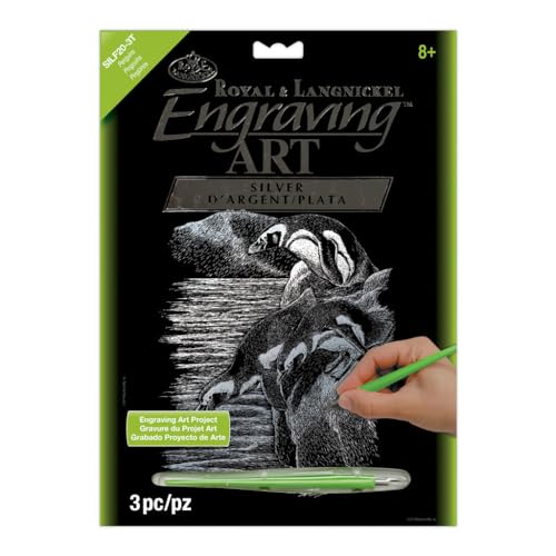 Royal & Langnickel SILF20 - Engraving Art/Kratzbilder, DIN A4, Pinguine, silber Royal & Langnickel SILF20 - Engraving Art/Kratzbilder, DIN A4, Pinguine, silber von Royal & Langnickel