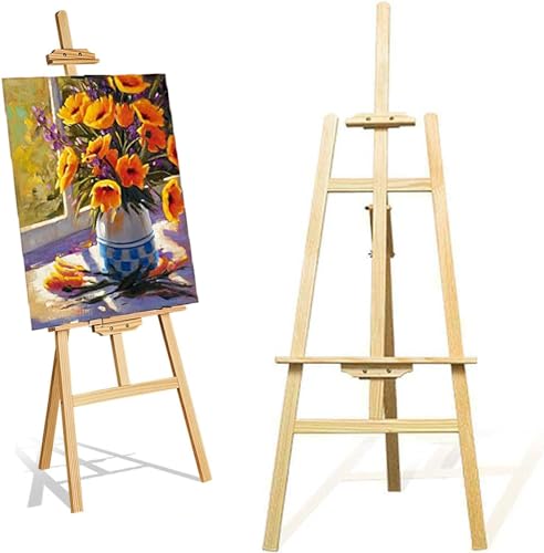 Künstlerstaffelei, Holz-A-Rahmen-Staffelei, Studio-Staffelei, 1,75 m, verstellbarer Zeichenhalter, Leinwandständer, tragbare Staffelei, Kunstständer für Malerei, Skizze, Hochzeit, Ausstellung Künstlerstaffelei, Holz-A-Rahmen-Staffelei, Studio-Staffelei, 1,75 m, verstellbarer Zeichenhalter, Leinwandständer, tragbare Staffelei, Kunstständer für Malerei, Skizze, Hochzeit, Ausstellung von Royalswill