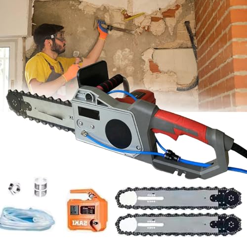 RoyceBee Elektrische Betonsäge, 5800 W, Mauernutfräse, Betonschneider für Ziegel, Betonwand, Granit, Marmor, Fliesen, mit 2 Ketten, Wasserpumpe, Wasserschlauch,480 RoyceBee Elektrische Betonsäge, 5800 W, Mauernutfräse, Betonschneider für Ziegel, Betonwand, Granit, Marmor, Fliesen, mit 2 Ketten, Wasserpumpe, Wasserschlauch,480 von RoyceBee