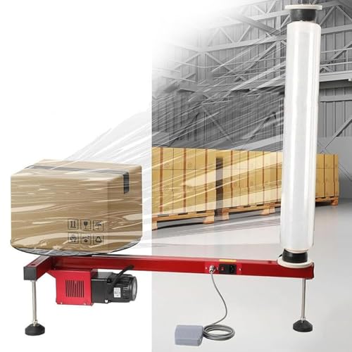 RoyceBee Elektrische Stretch-Flachfolienwickelmaschine, Palettenwickler, Stretchwickler, Stretchfolienspender, Geschwindigkeit 50 U/Min, Palettenwickler für Express-Logistikkartons RoyceBee Elektrische Stretch-Flachfolienwickelmaschine, Palettenwickler, Stretchwickler, Stretchfolienspender, Geschwindigkeit 50 U/Min, Palettenwickler für Express-Logistikkartons von RoyceBee
