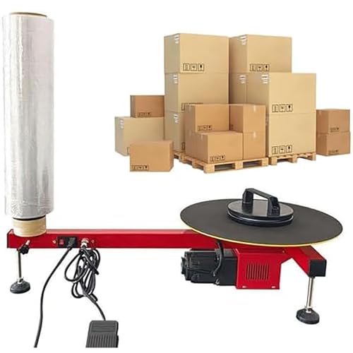 RoyceBee Elektrische Stretchfolien-Wickelmaschine, Palettenverpackungsmaschine mit Spenderwerkzeugen, Paletten-Stretchwickler, Geschwindigkeit 50 U/min, für Stretchfolien-Wickelrollen RoyceBee Elektrische Stretchfolien-Wickelmaschine, Palettenverpackungsmaschine mit Spenderwerkzeugen, Paletten-Stretchwickler, Geschwindigkeit 50 U/min, für Stretchfolien-Wickelrollen von RoyceBee