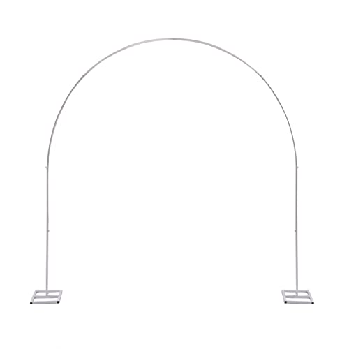Metall Hochzeitsbogen Hintergrundständer Ballonbogen Ballon Hochzeit Stander Arch Quadratisch Hintergrund Blume Bögen Hochzeitsdekor Blumen Dekorativ Hochzeitsbogen 2.3M*2.3M (Weiß) von Royyalpa