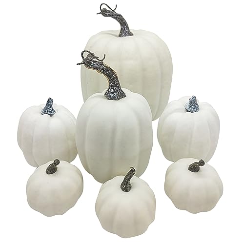 Halloween Kürbis Dekoration Kürbis Modell Dekoration Requisiten Festival Show Shooting Requisiten Lernbüro (White, One Size) von Rpporm