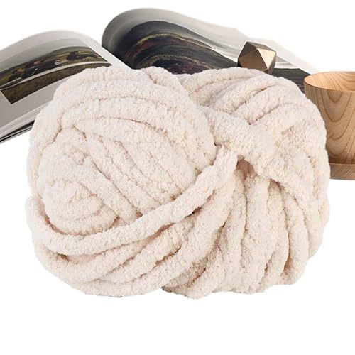 Chenille-Garn, weiches Samtgarn, 2,5 m, Weben, Basteln, Strickzubehör für Heimdekoration, Wurfkissen, Korb, Mütze, Haustierbett, Babykleidung, Decke von Rproonay