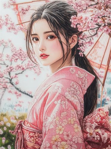 14Ct Kreuzstich Stickpackungen Erwachsene, Schönes Japanisches Kimono-Mädchen Stickvorlagen Vorgedruckt Kreuzstich Stickpackung Zum Sticken Starter Set Für Erwachsene Kinder Anfänger,40X50Cm 14Ct Kreuzstich Stickpackungen Erwachsene, Schönes Japanisches Kimono-Mädchen Stickvorlagen Vorgedruckt Kreuzstich Stickpackung Zum Sticken Starter Set Für Erwachsene Kinder Anfänger,40X50Cm von Rqwybcaxn